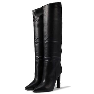Steve Madden Embrace Black Knee High Boots Pointed Toe Heel Size 10M New